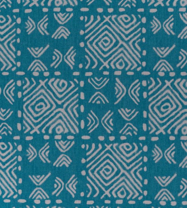 Bogolan Fabric by Titley and Marr Turquoise