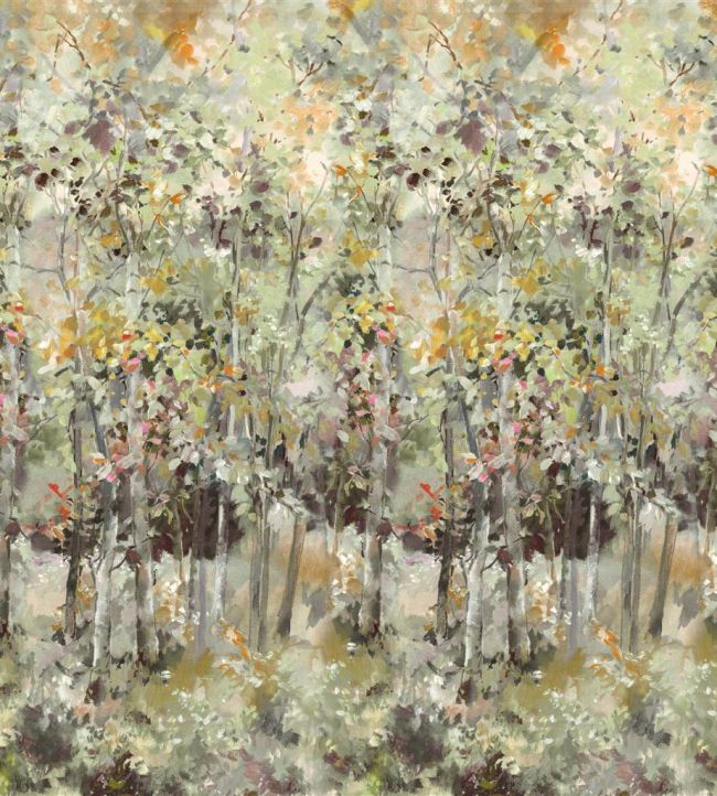 Bois De Bouleau Scene 1 Mural by Designers Guild Sepia