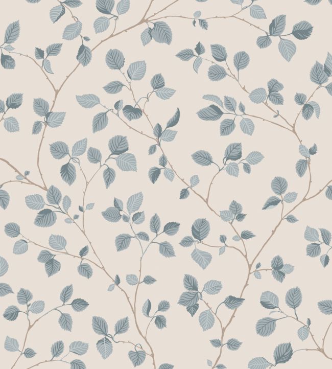 Bokskog Wallpaper by Sandberg Misty Blue