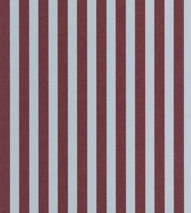 Bold Line Wallpaper by Caselio Bleu bordeaux