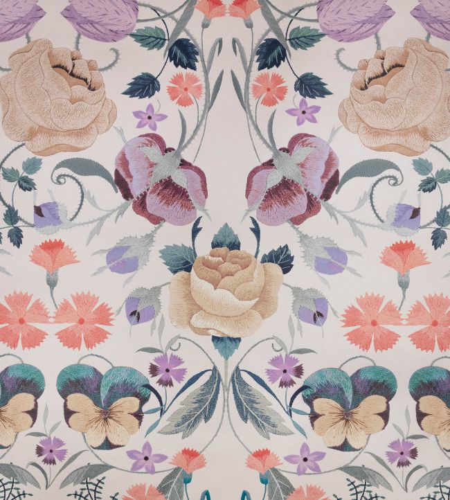 Bonita Shimmer Wallpaper by Romo Lilac Ash