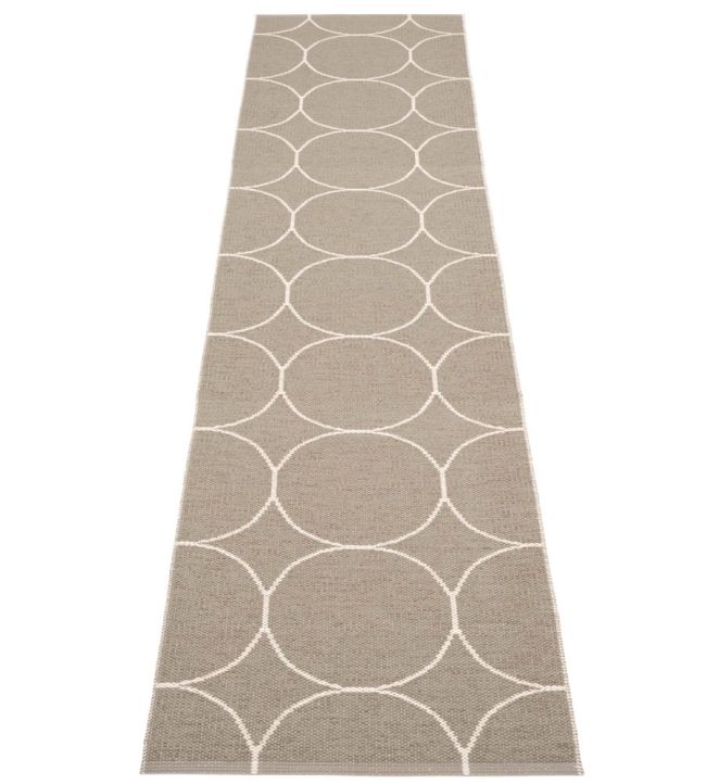Pappelina Boo Runner rug Dark Linen/Vanilla BOO9G720 Dark Linen/Vanilla
