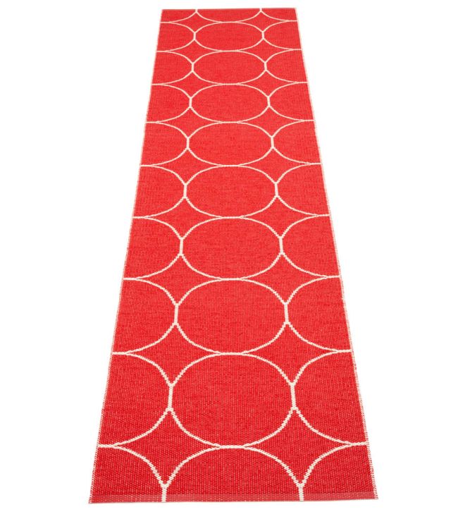 Pappelina Boo Runner rug Red/Vanilla BOO2720 Red/Vanilla
