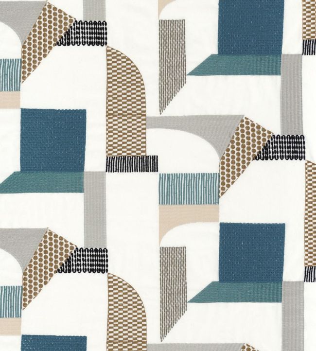 Boomerang Fabric by Camengo Navy