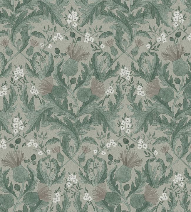 Thistle Wallpaper by Borastapeter Khaki