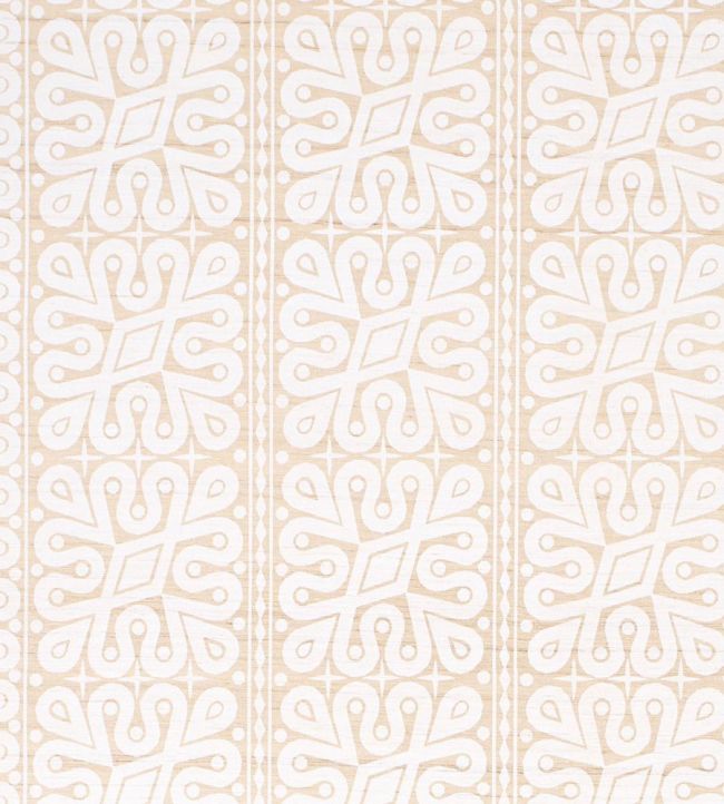 Borneo Silk Fabric by Schumacher White