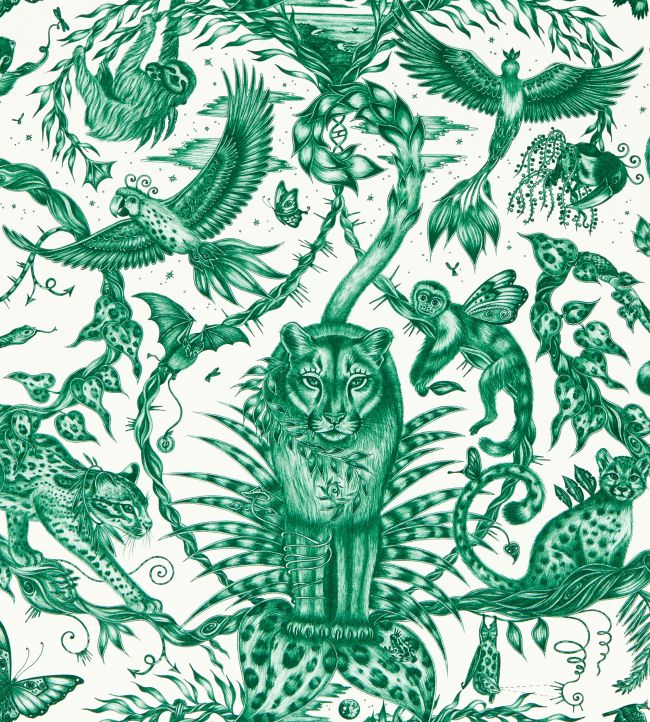 Bosque Dreams Wallpaper by Clarke & Clarke Seafoam