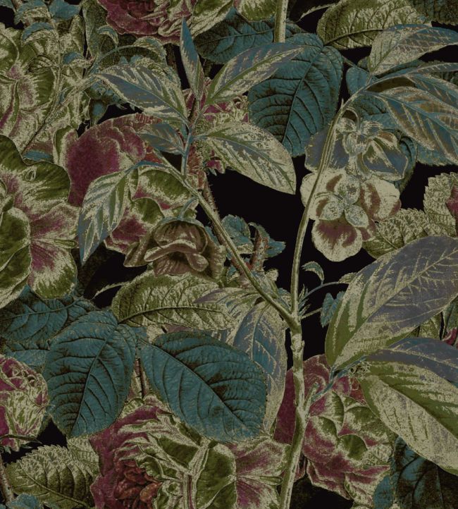 Botanica Fabric by Warwick Nightshade