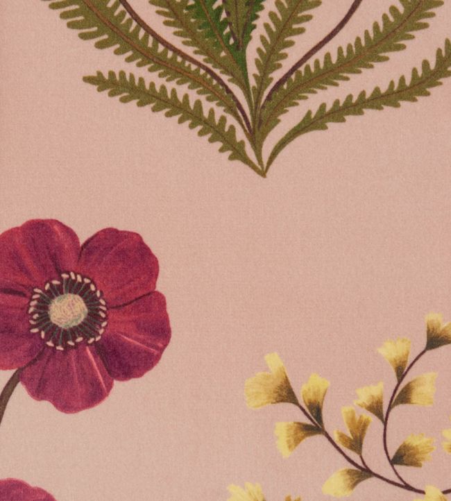 Botanical Flora in Wellington Velvet Fabric by Liberty Lacquer