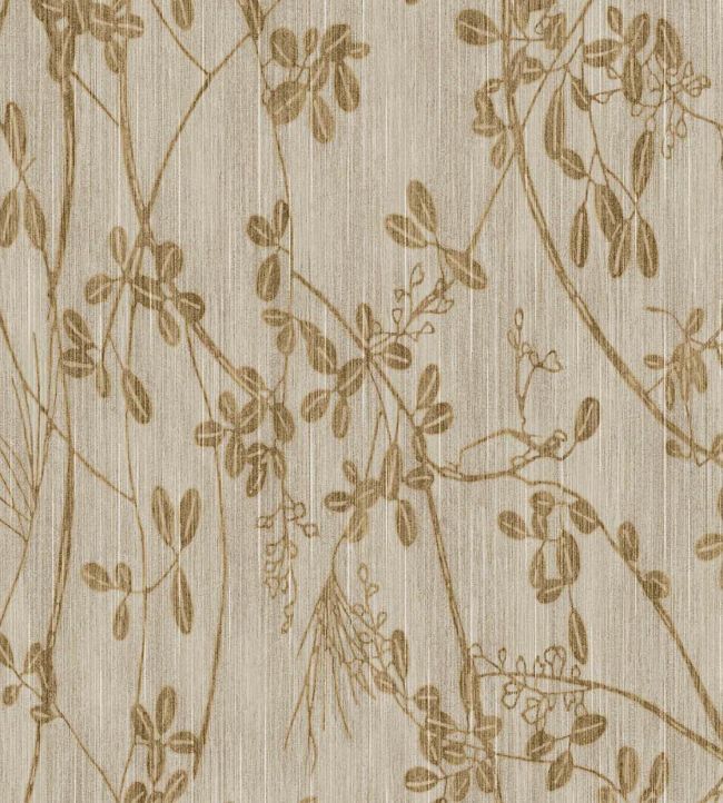 Botanical Trail Wallpaper by Eijffinger Yellow / Ochre
