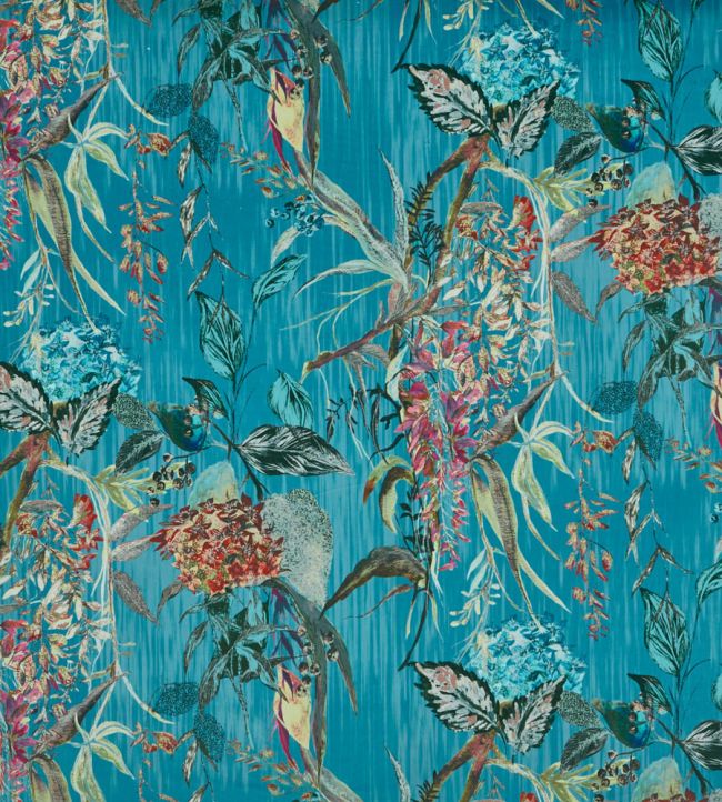 Botanist Fabric by Prestigious Textiles Peacock