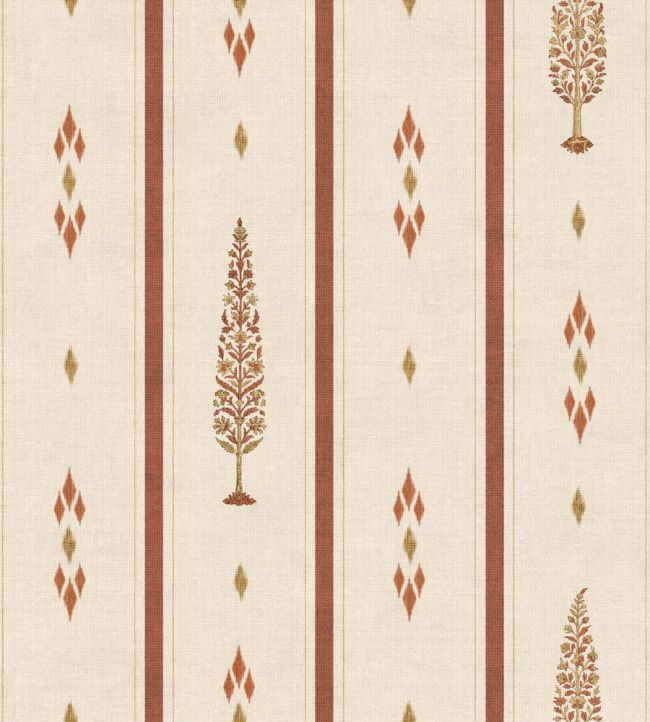 Boteh Wallpaper by Coordonne Vermillion