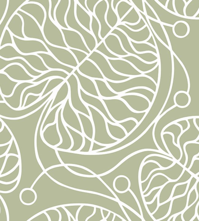 Bottna Wallpaper by Marimekko Green