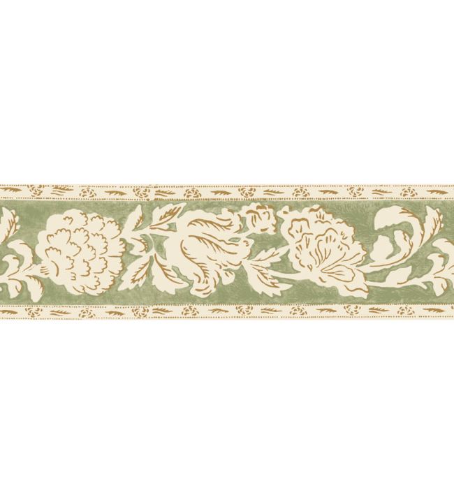 Boulevard Stripe Border Wallpaper by DADO Olive