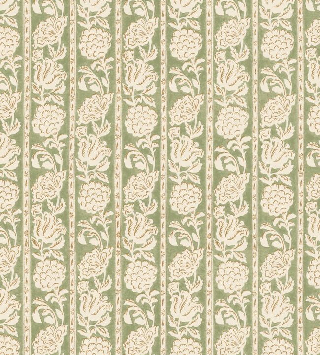 Boulevard Stripe Wallpaper by DADO Olive