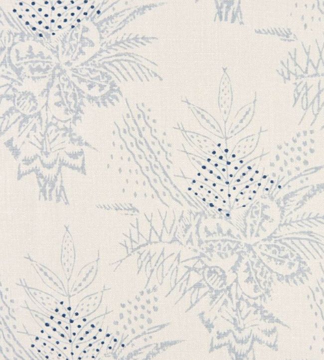 Bouquet Fabric by Christopher Farr Cloth Pale Blue
