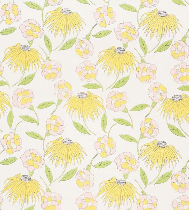 Bouquet Toss Fabric by Schumacher Pink Lemonade