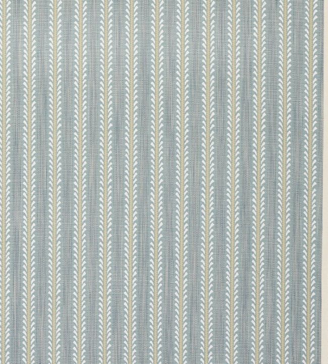 Bourdon Stripe Fabric by Colefax and Fowler Old Blue
