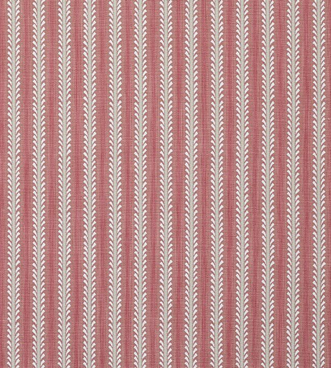 Bourdon Stripe Fabric by Colefax and Fowler Red