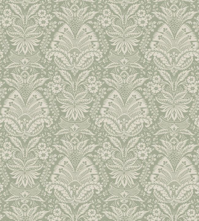 Bourton Damask Fabric by Nina Campbell Sage