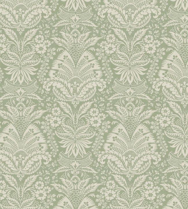 Bourton Damask Wallpaper by Nina Campbell Sage