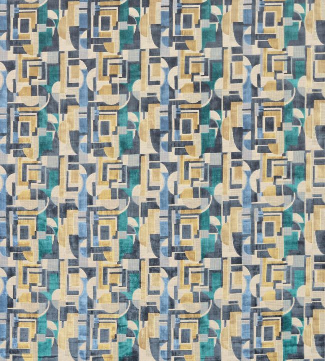 Bovolo Fabric by Osborne & Little Navy/Linen