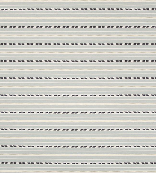 Bow And Arrow Fabric by Christopher Farr Cloth Aqua