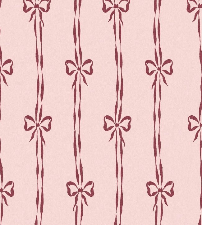 Bow Peep Wallpaper by Woodchip & Magnolia Cherry Pink