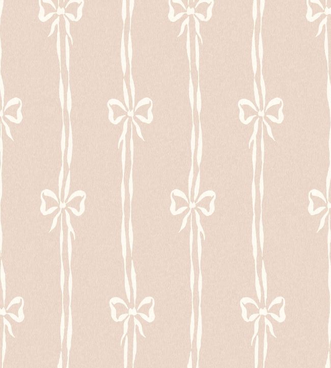Bow Peep Wallpaper by Woodchip & Magnolia Plaster Pink