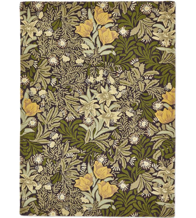 Morris & Co Bower rug Twining Vine Green 128207140200-US Twining Vine Green