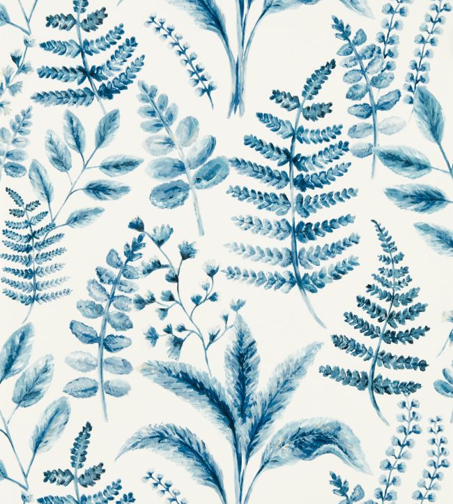 Bracken Wallpaper by Clarke & Clarke Denim