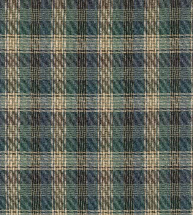 Braemar Fabric by Mulberry Home Blue