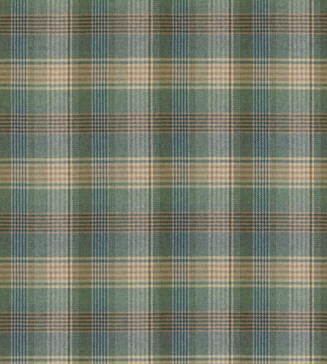 Braemar Fabric by Mulberry Home Teal