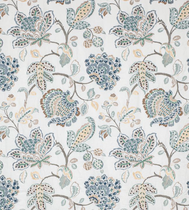 Braganza Fabric by Colefax and Fowler Old Blue