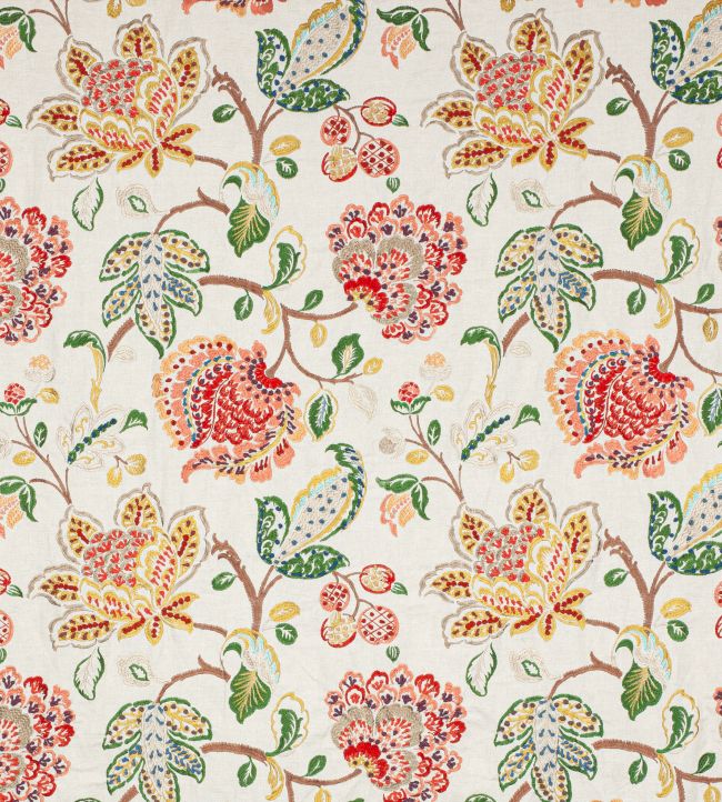Braganza Fabric by Colefax and Fowler Red/Green