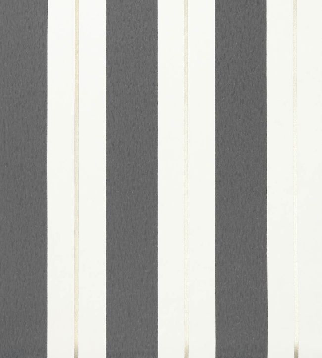 Bramante Stripe Wallpaper by Osborne & Little Charcoal