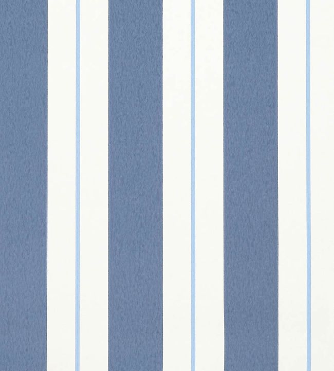 Bramante Stripe Wallpaper by Osborne & Little Indigo