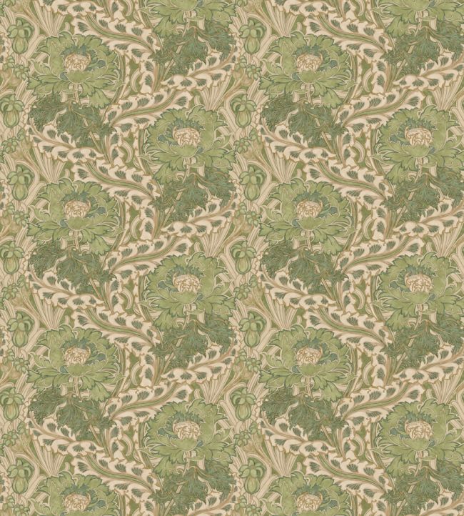Brantwood Wallpaper by GP & J Baker Green