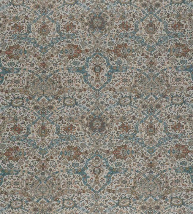 Brantwood Wool Fabric by Sanderson Stone/Mineral Blue