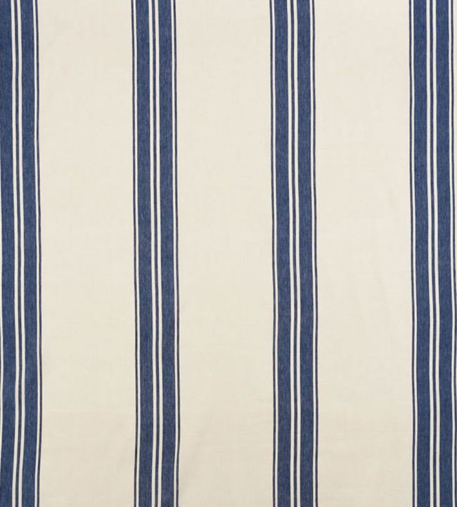 Brentwood Stripe Fabric by Schumacher Cobalt