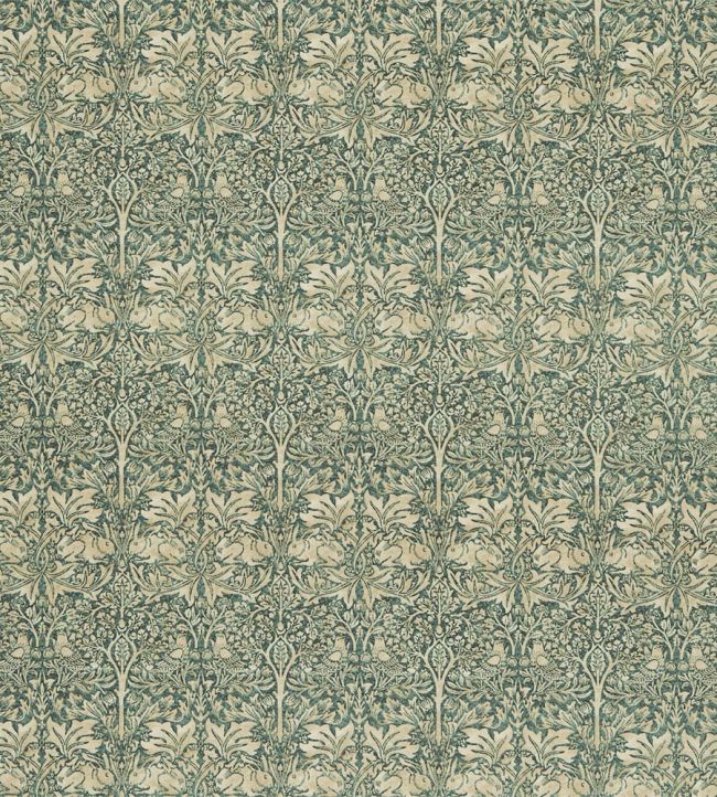 Brer Rabbit Fabric by Morris & Co Forest/Manilla