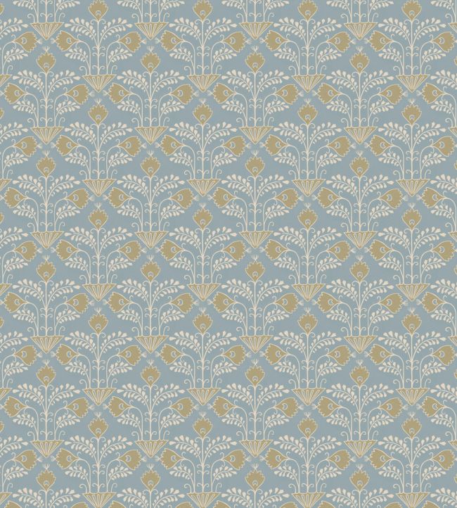 Brimble Wallpaper by Josephine Munsey Blue