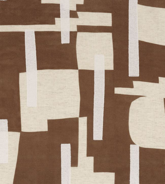Brisbane Fabric by Camengo Terracotta