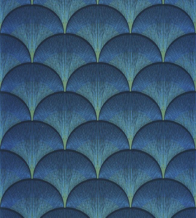 Broadway Wallpaper by Casadeco Bleu Indigo