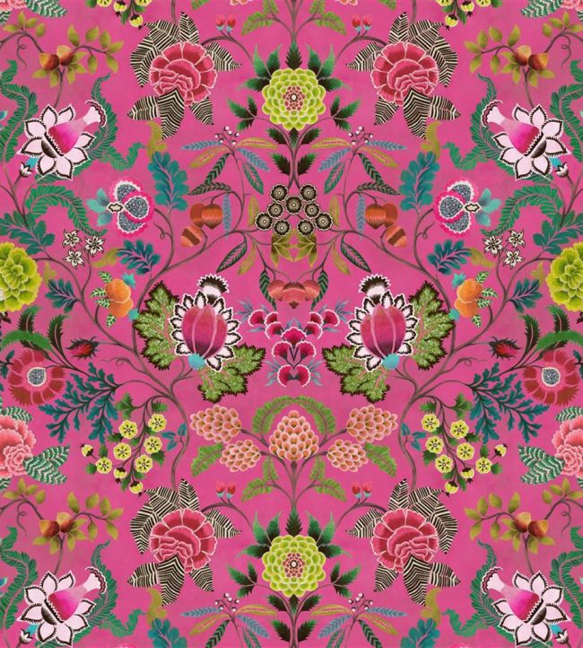 Brocart Decoratif Fabric by Designers Guild Cerise