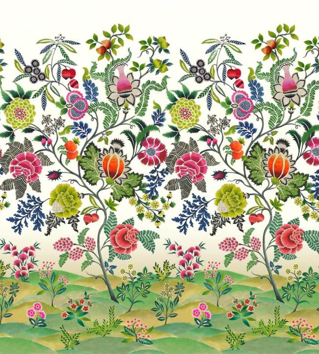 Brocart Decoratif Mural by Designers Guild Fuchsia