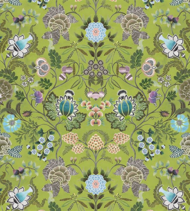 Brocart Decoratif Fabric by Designers Guild Moss