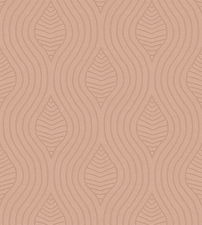 Brodelia Wallpaper by Casamance Nude