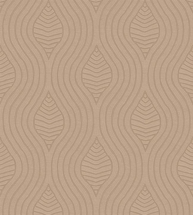 Brodelia Wallpaper by Casamance Praline
