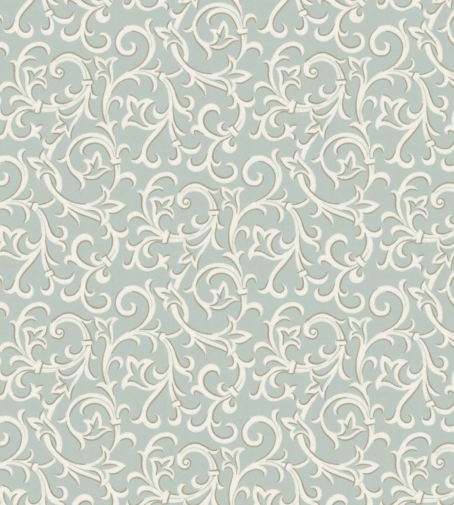 Brodsworth Wallpaper by 1838 Wallcoverings Seafoam Green